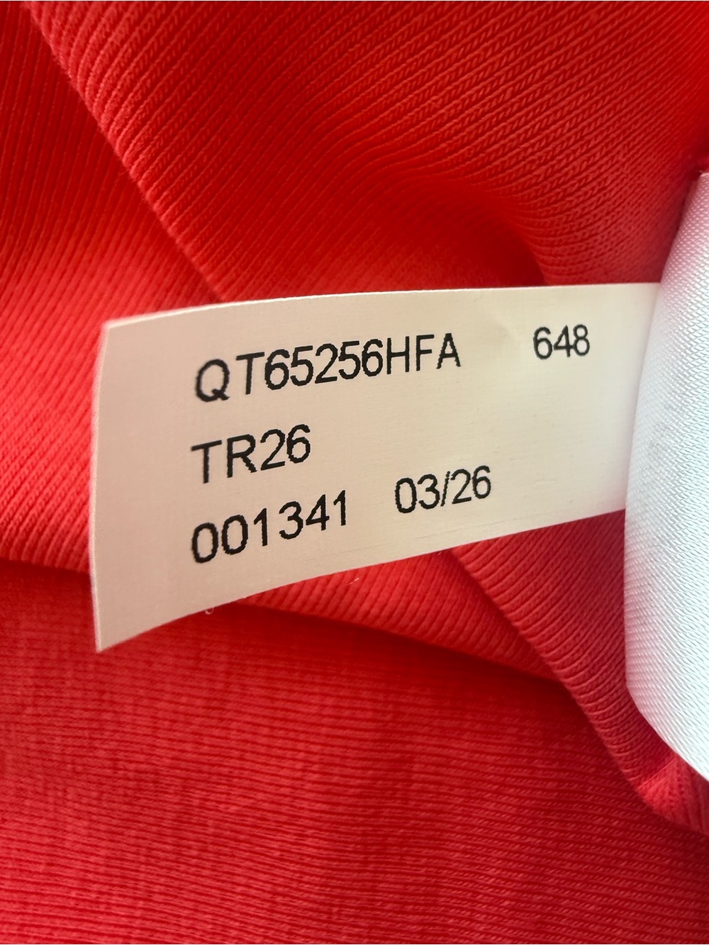 NWT Michael Kors, orange V-Neck Short Sleeve Top with Shoulder Tabs, size M - Picture 11 of 12